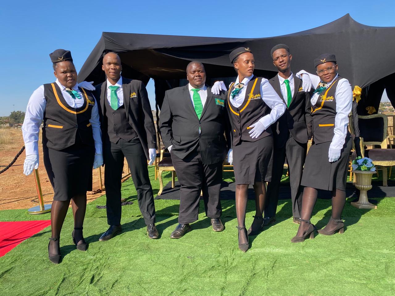 Professional funeral services team